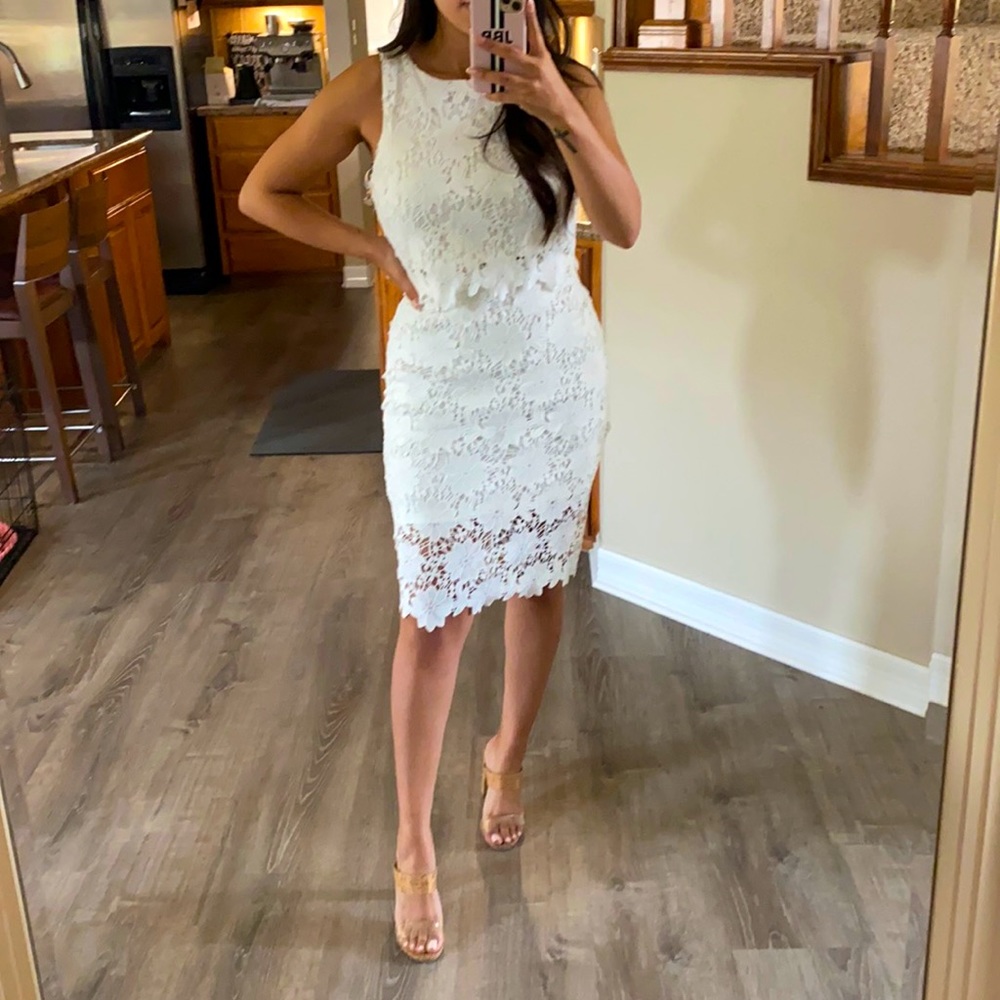 BRIDAL // two piece set with tank & midi skirt